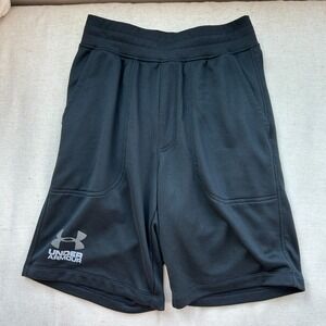 UnderArmour Shorts Men's Small Black Loose Fit Sweatpant‎